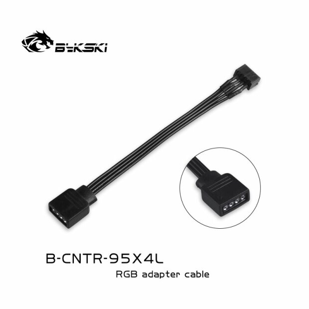 Câble adaptateur Bykski 12v RGB (B-CNTR-95X4L)
