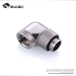 90-Degree Angle Fitting (rotatable on both sides) (Silver)