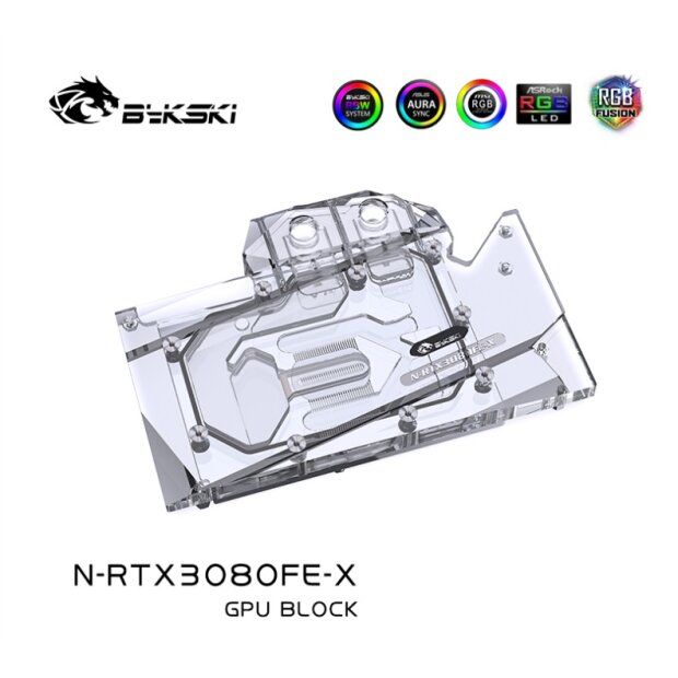 Nvidia RTX 3080 (Ti)  FE Acryl  (avec plaque arrière)