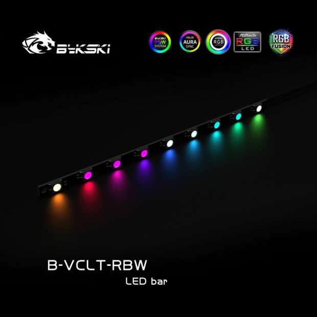 5v Water Block RBW LED Strip - 150mm (B-VCLT-150X9RBW)