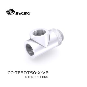 T-piece adapter 3-way rotatable (White)