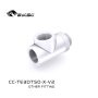 T-piece adapter 3-way rotatable (White)