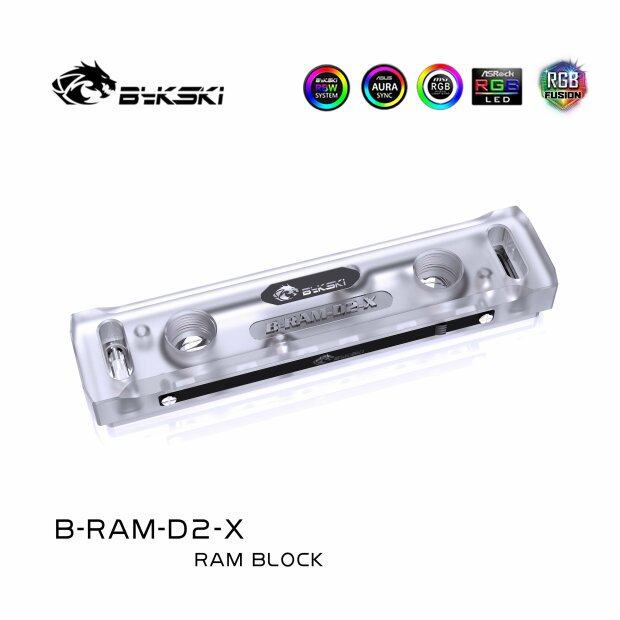 RAM-Kühler Dual Channel mit 5v adressierbaren RGB (RBW) (B-RAM-D2-X)