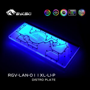 Bykski - Lian Li Dynamic XL Front Distro Plate RBW (RGV-LAN-O11XL-LI-P)