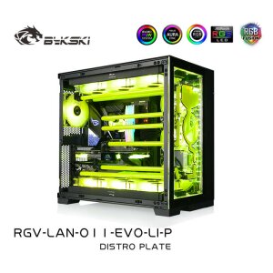 Bykski - Lian Li Dynamic EVO Front Distro Plate RBW (RGV-LAN-O11-EVO-LI-P)