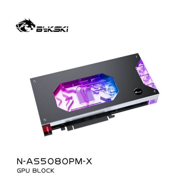 BYKSKI Geforce RTX 5080 ASUS Prime avec plaque arrière