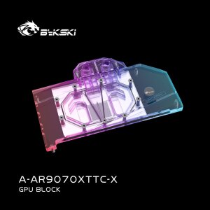 BYKSKI RX 9070 XT Taichi avec plaque arrière