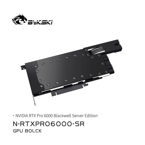Bykski GPU Water Block for NVIDIA RTX PRO 6000 Blackwell Server Edition (N-RTXPRO6000-SR)