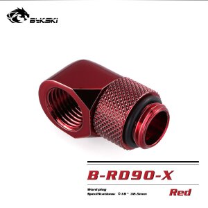 90-Degree Rotary Fitting (Red)