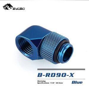 90-Degree Rotary Fitting (Blue)