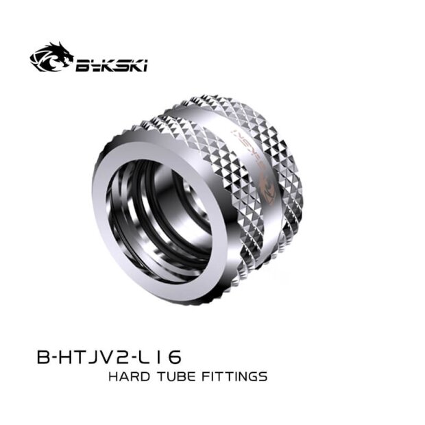 Rigid 16mm OD Fitting V2 - Silver